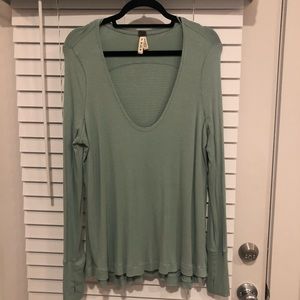 Free People Long Sleeve Thermal Top